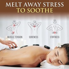 SereneLife Heating Box, Hot Stone Massage Kit with Warmer