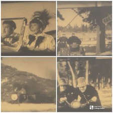 Vintage Movie Reel Action Chase Police Railroad