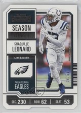 2023 Panini Contenders Season Ticket Stub 6/53 Shaquille Leonard #45 1eu9