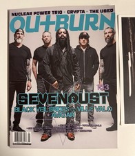 Sevendust   - Outburn Magazine & Signed  Photo Autographed