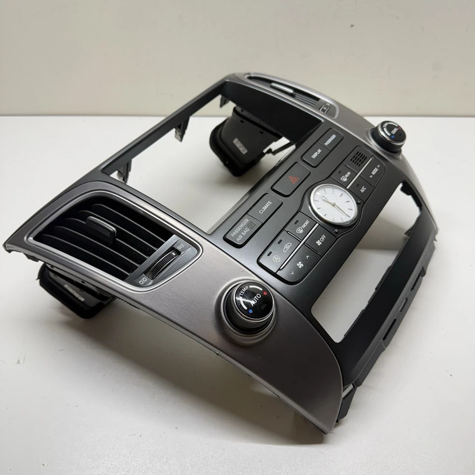 Hyundai Equus 2011-13 panel aire acondicionado calefacción interruptor de clima reloj bisel ventilaciones de aire OEM Foto 2 de 4