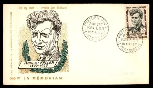 Mayfairstamps France FDC 1957 Robert Keller First Day Cover aax_23341