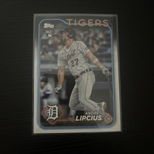 Andre Lipcius 2024 Topps RC #509 Detroit Tigers Rookie Card. rookie card picture