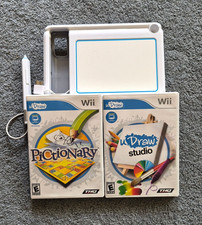 Nintendo Wii uDraw White Game Tablet  w/ game Drawing Accessory, 2 games