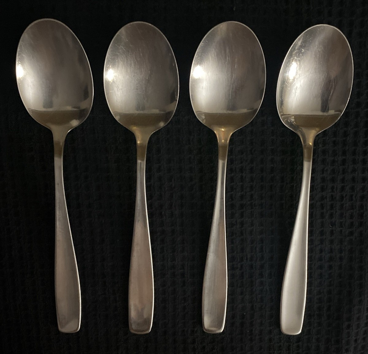 Set of 4 WMF CROMARGAN LINE OLDER Stainless Soup Spoons 7 1/8” | eBay