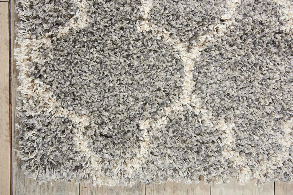 Alfombra Home Amore Marroquí Ceniza 5'3" x 7'5", Fácil Limpieza, Sin Desprendimiento, Be... Foto 4 de 4