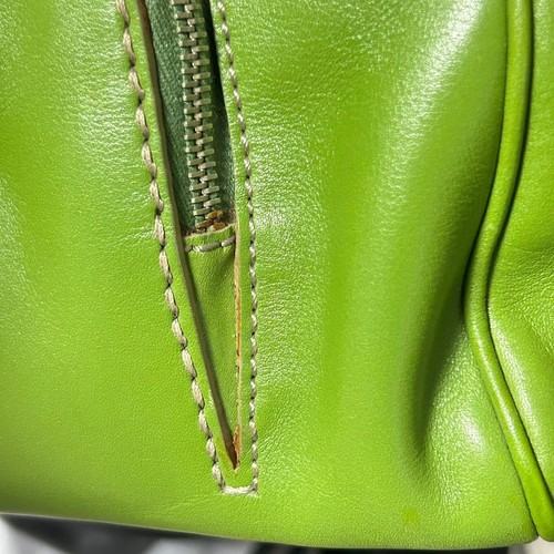 Tod’s Leder Handtasche grün Mini Boston Style Top Handle Bag Y2K aus Japan - Bild 7 von 24