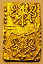 Samurai Gold 1868-1869 (Meiji Era) Gold Nibu-Kin BEAUTIFUL COIN