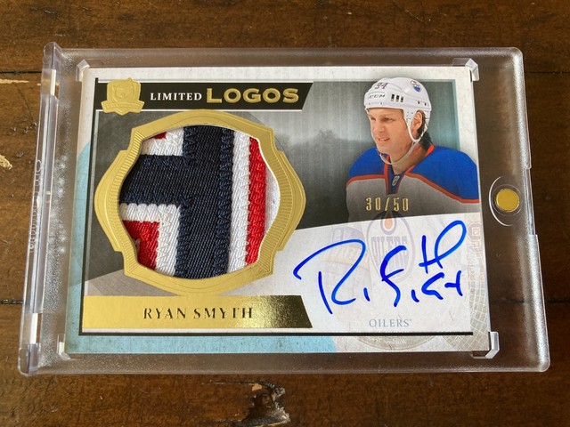 2013-14 UD The Cup Limited Logos, Ryan Smyth Auto Patch 30/50 - Oilers