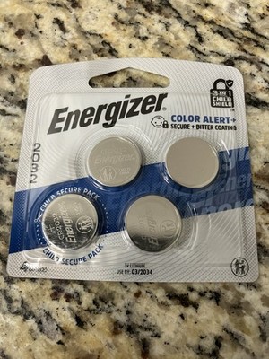 Energizer 2032 3V Lithium Battery (4 Pack) Coin Cell/Button, Exp 2034+ Brand New