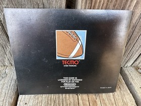 Vintage NES Tecmo Super Bowl Game And Manual TESTED