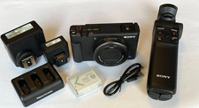 Sony ZV-1F 20.1 MP Digital Camera w/ Sony Tripod, Flash, Mic, Batteries, Charger