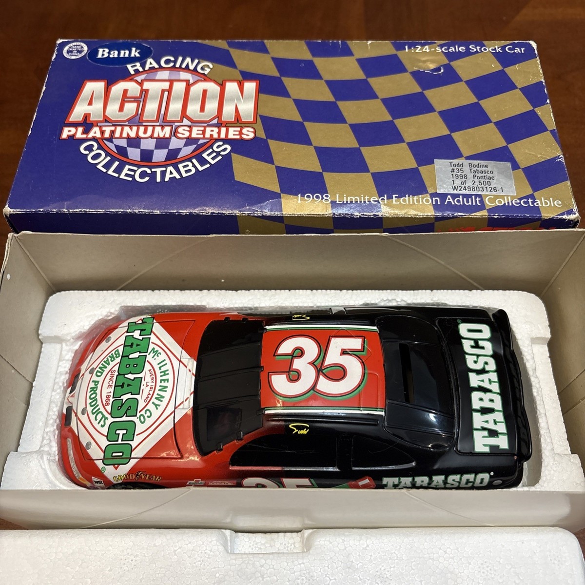 nascar diecast 1:24 Todd Bodine 1998 Tabasco Race Car Limited