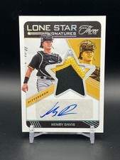 2022 Panini Three And Two Lone Star Signatures HENRY DAVIS /15 Game-worn #LSS-HD