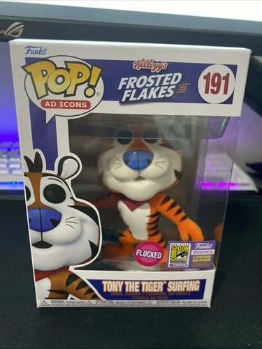Funko Pop! Vinyl: Kellogg's - Tony the Tiger Surfing (Flocked) (SDCC) - San...