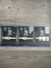 Power Balance 3 Pack White -Large Energy Health Band Bracelet New