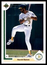 Harold Baines 1991 Upper Deck #562 Athletics MLB READ FREE SHIPPING AutographDen