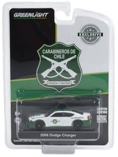 1:64 Greenlight *CARABINEROS DE CHILE* 2006 Dodge Charger Police Car NIP Model