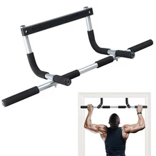 LeikeFitness Pull Up Bar Door Frame Portable Adjustable Upper Body Fitness Gym