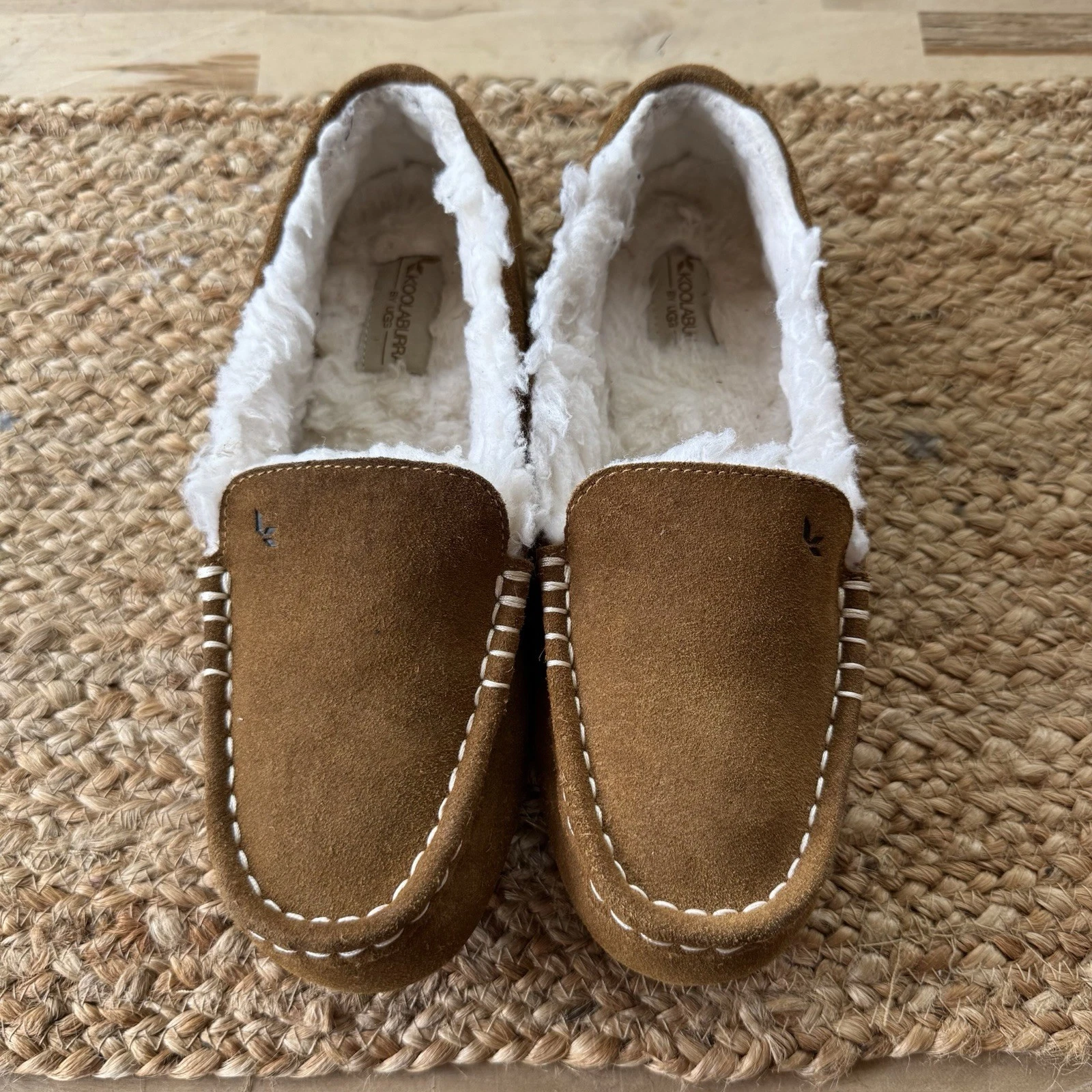 Scarpe mocassino Koolaburra By Ugg da donna taglia 7 Lezly pantofole marrone castagno