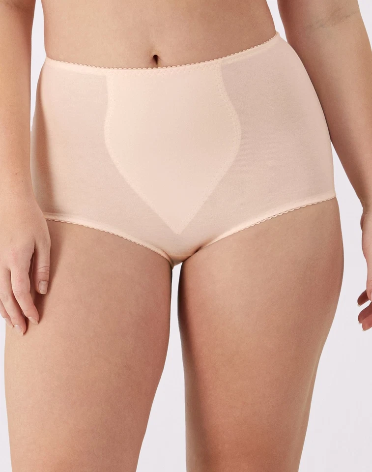 Bali Shaping Brief 2-Pack Women's Light Control Tummy Panel Full Bottom Coverage