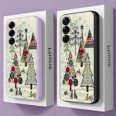 Für Samsung  S25 FE S25 UltraS24 S23 S22 S21 Plus Silikon Weihnachts Handyhülle
