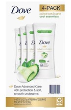 Dove Advanced Care Cool Essentials Deodorant, 4 pk