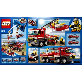 LEGO [City] - Off-Road Fire Truck & Fireboat Building Set - Fire Series (7213)