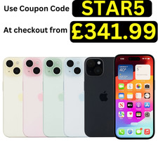 Apple iPhone 15 5G 128GB/256GB Unlocked iOS Smartphone All Colours Good