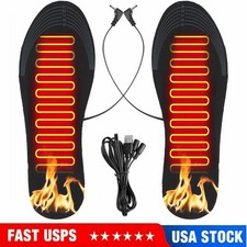 Electric Heated Shoe Insoles Sock USB Feet Heater Foot Pads Winter Warmer Insole