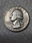 1939 D Washington Silver Quarter In F/ VF  Condition In My Opinion. #618