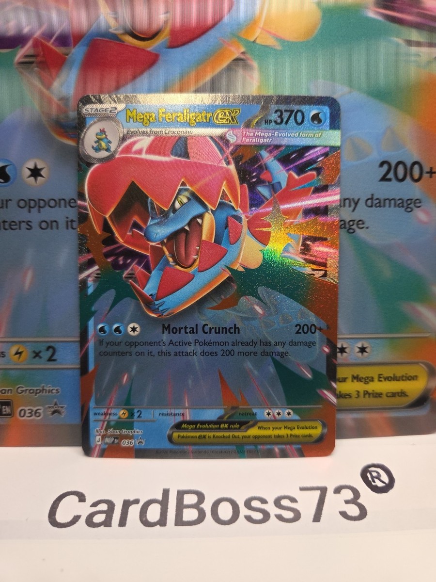 Mega Feraligatr EX 036 Promo Double Rare ,Ascended Heroes Pokemon