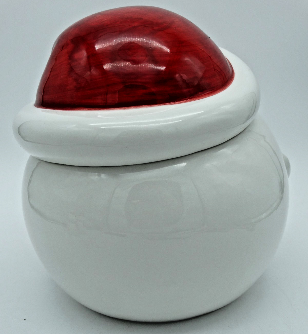 Harry & David Ceramic Santa Clause Cookie Jar Holiday Collection St Nick 10"x 8"