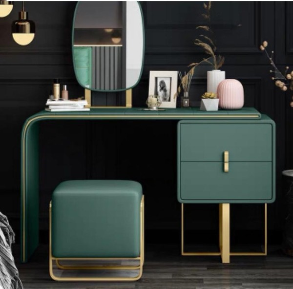 Schminktisch Mit Spiegel Luxus Konsole Kommode Schlafzimmer Neu 2Tlg. Set Tisch-image