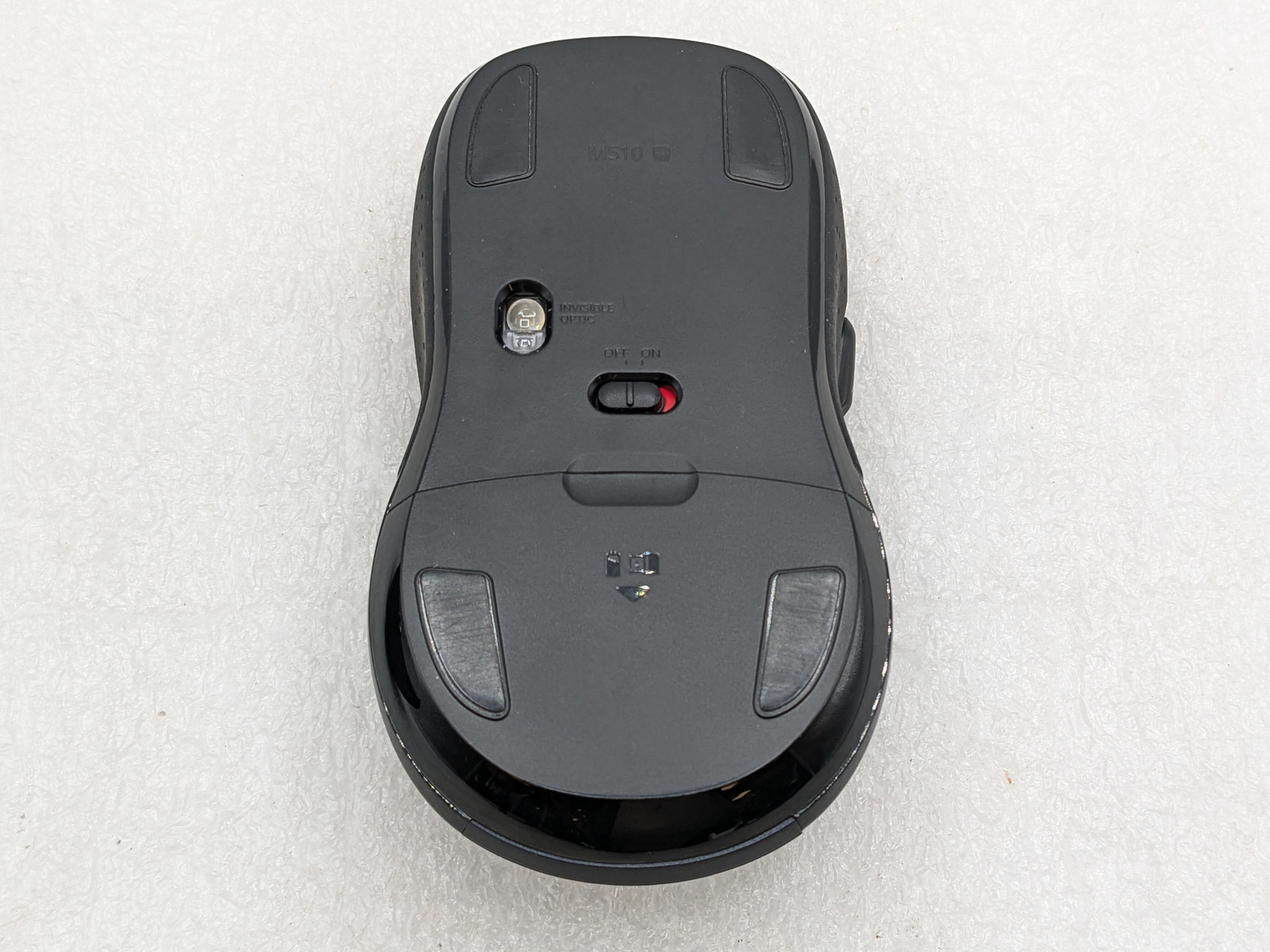 Lot of 2 Logitech M510 Wireless Laser Mouse - NO Receiver - Black Free Shipping