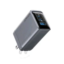 Anker Prime Charger 100W USB C 3-Ports GaN Adapter Foldable for Mac/iPad/Galaxy