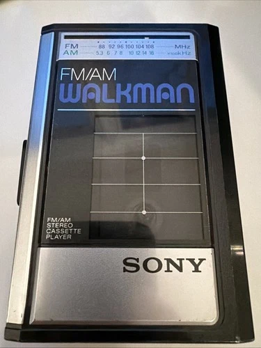 Vintage Sony Walkman WM-F41 Cassette Tape Player & FM/AM Radio Works New Belts