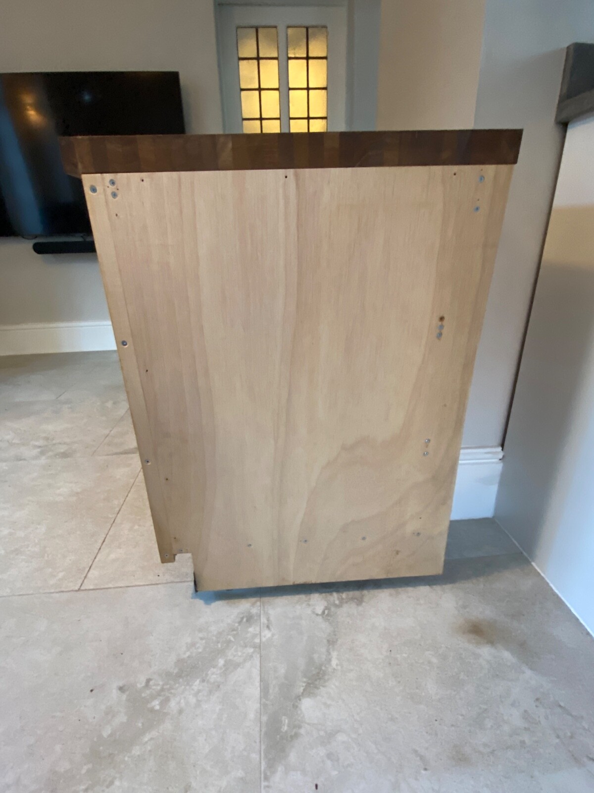 Handmade used kitchen drawers base ideal for island. Maple and