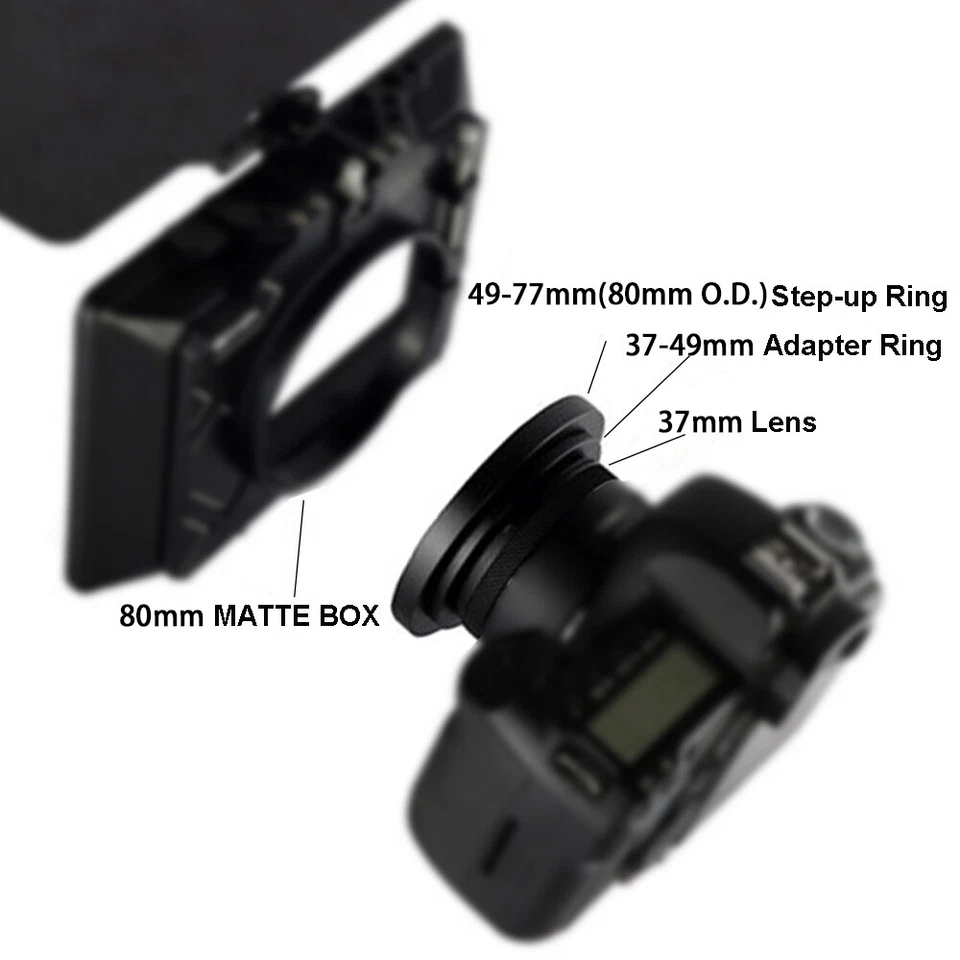 Step-Up Filter Ring 48/49/52/55/58/62/77/82-82mm To 85mm Matte Box Adapter Ring - Image 4 of 4