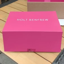 Holt Renfrew Large Pink Storage Box - New