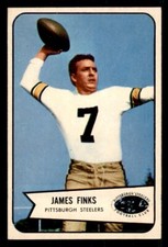 1954 Bowman Football #61 Jim Finks NM/MT
