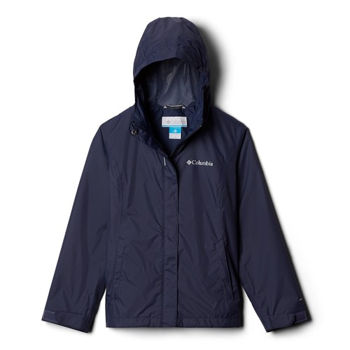 Columbia L144622 Youth Unisex Navy Arcadia Omni-Tech Rain Jacket Size S 7/8 - Picture 5 of 8