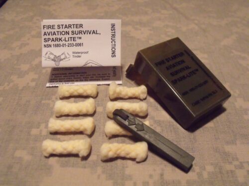 Spark-Lite Aviation/Military Survival Fire Starter Kit, Olive Drab OD - Photo 1 sur 3