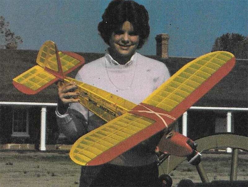 Model Airplane Plans (RC-FF): 1/2A Miss America 49