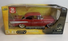2007 NIB 1957 Chevy Bel Air Jada Toys Dub City Oldskool 50th Anniversary