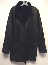 Werner Christ Germany Reversible Patchwork Sheepskin Shearling Coat 34 S