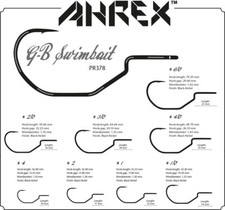 AHREX PR378 G-B Swimbait #4 - #6/0  Gunnar Br...