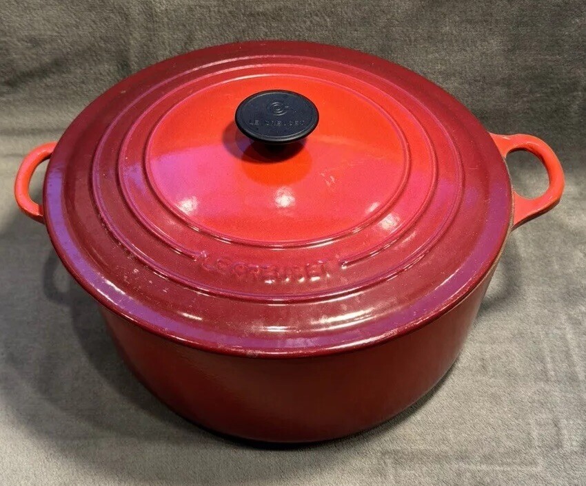 Le Creuset Round Dutch Oven, #30 - Cerise Red | eBay
