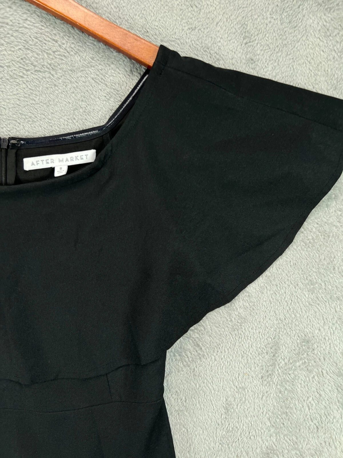 VETEMENTS After Market abito nero donna piccolo nero bodycon mini abito spalle scoperte LBD