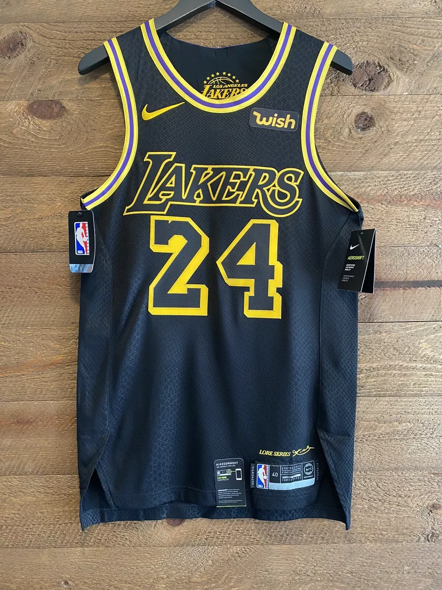 Los Angeles Lakers Kobe Bryant 24 Black Mamba NBA Basketball